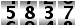 5837