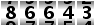 86643