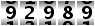 92989