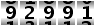 92991
